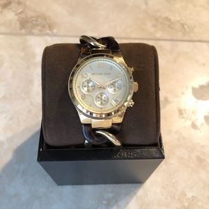 Michael Kors gold & tortoiseshell watch